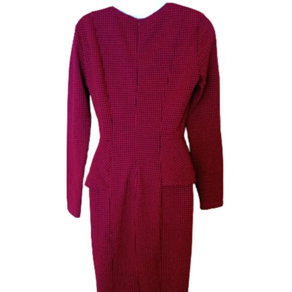 Reg Gingham Peplum Dress Size Small - Picture 4 of 6